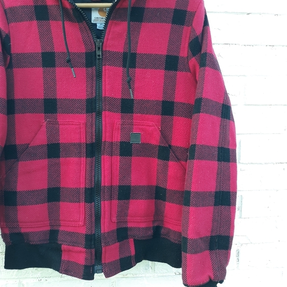 Carhartt Buffalo Check Wool Blend Coat XS - Picture 4 of 7